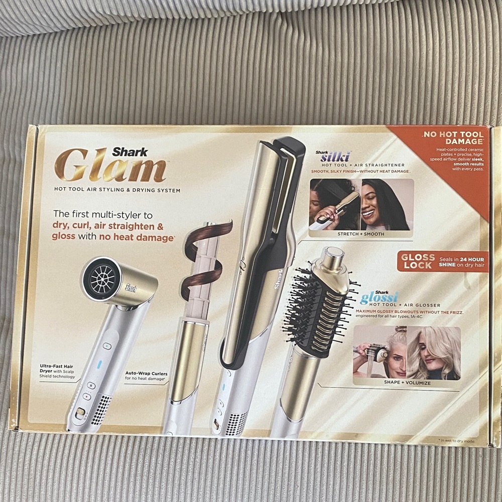 Shark/Ninja Glam Multi-Styler Hair Tool — Gold